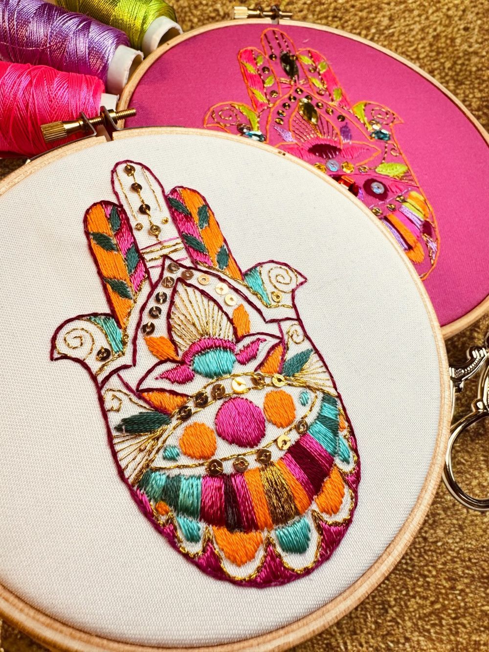 Embroidery Kit - Hamsa Hand