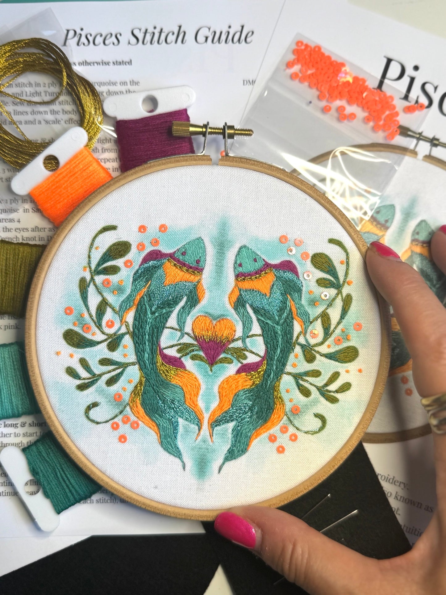 Pisces Embroidery Kit