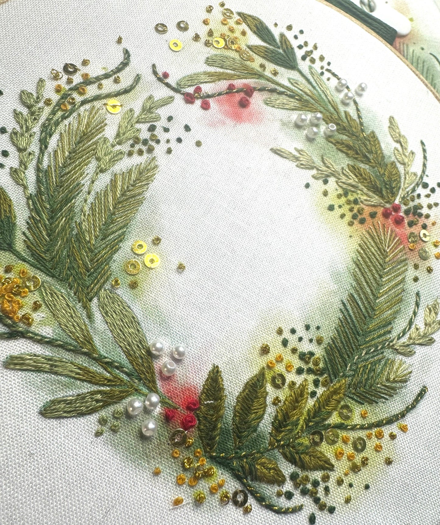 Christmas Wreath Embroidery Kit