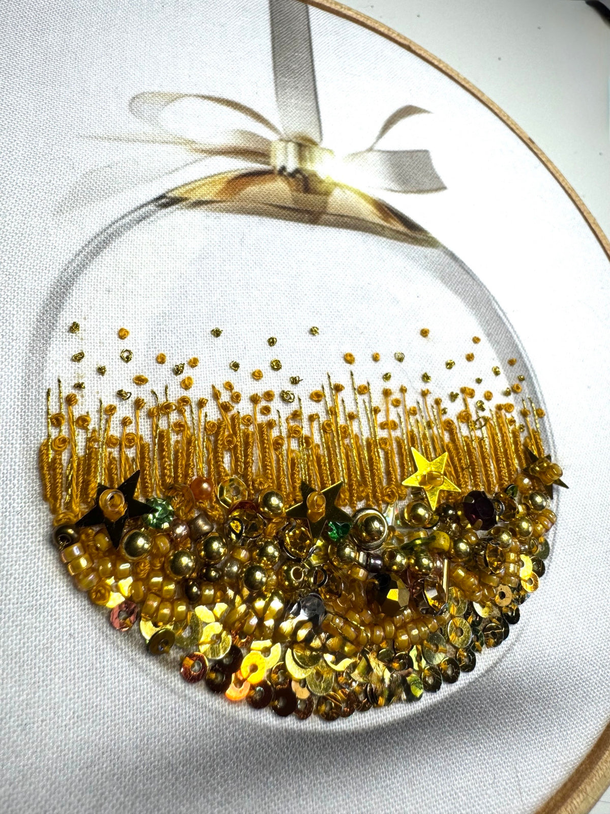 Christmas Decoration Fabric Panel + Stitch Guide