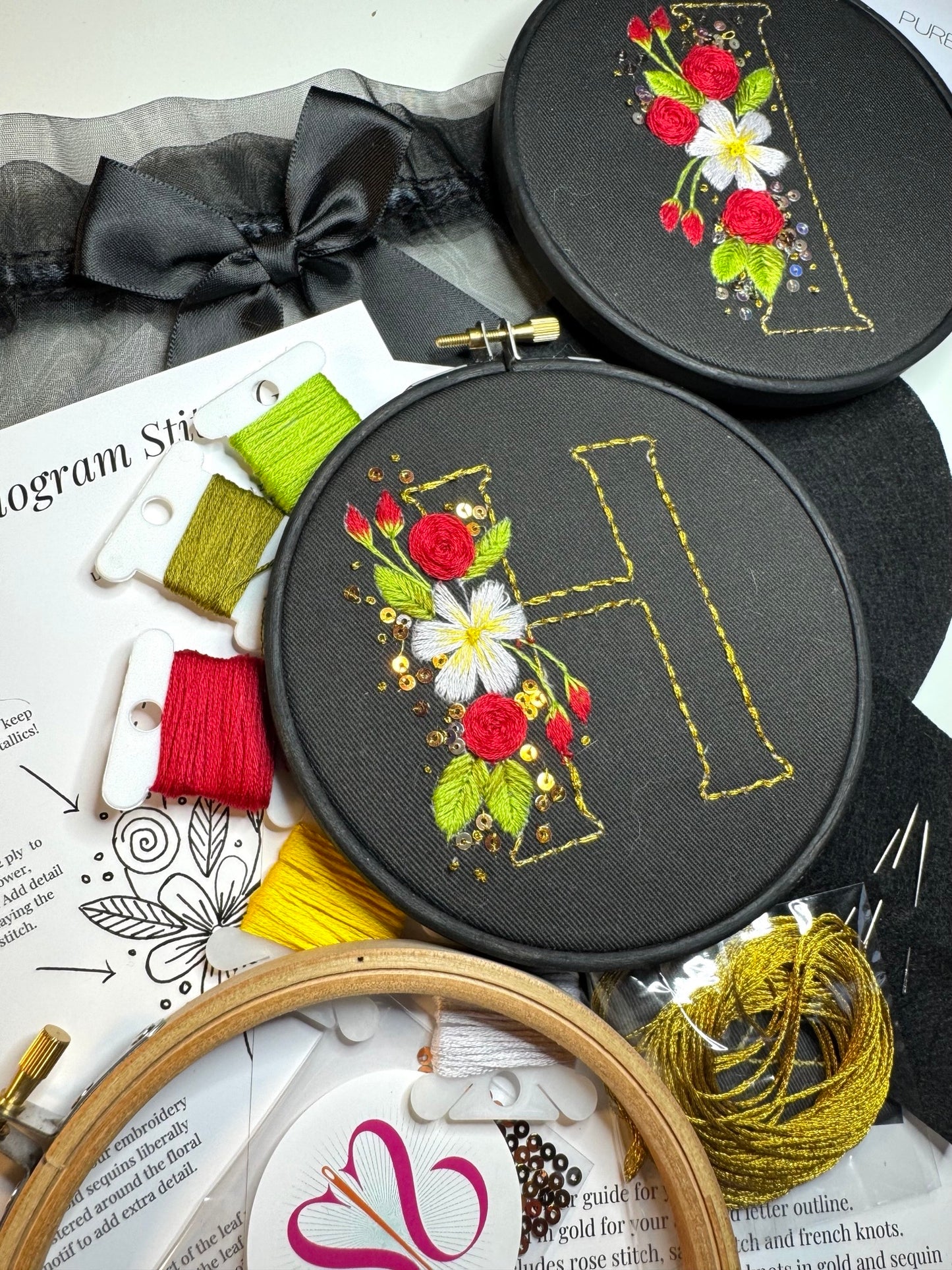 Classic Monogram Embroidery Kit