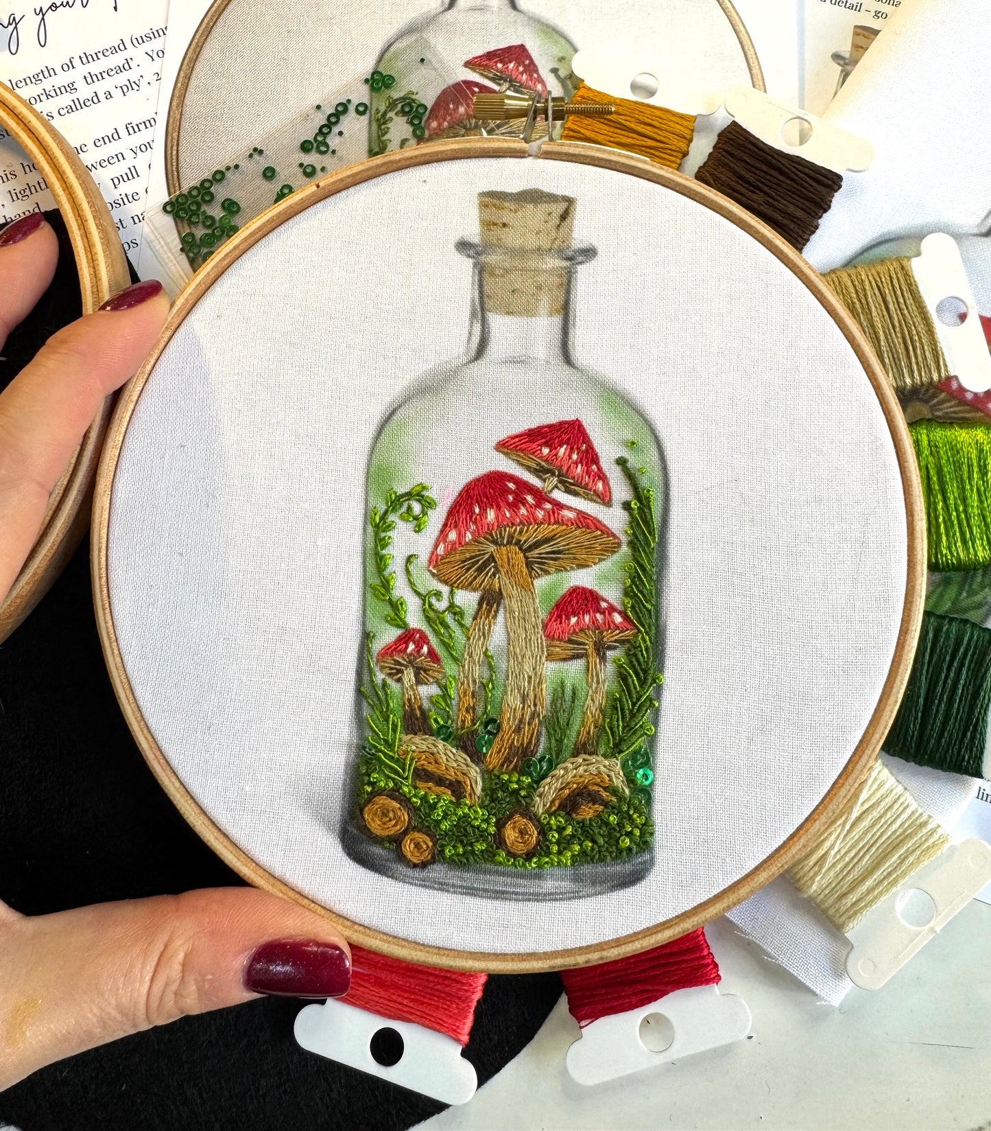 Mystical Mushrooms Embroidery Kit