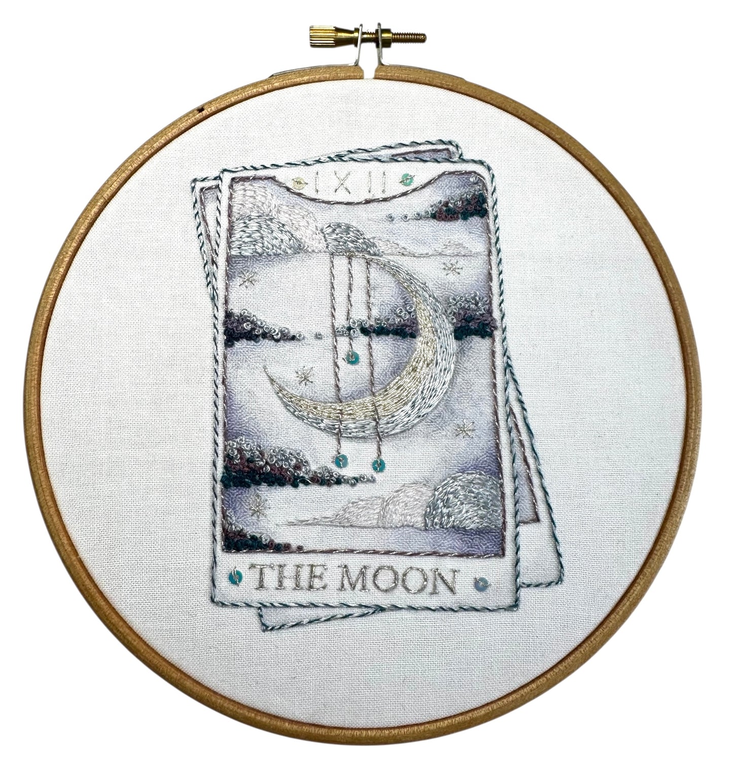 The Moon Tarot Card Embroidery Kit