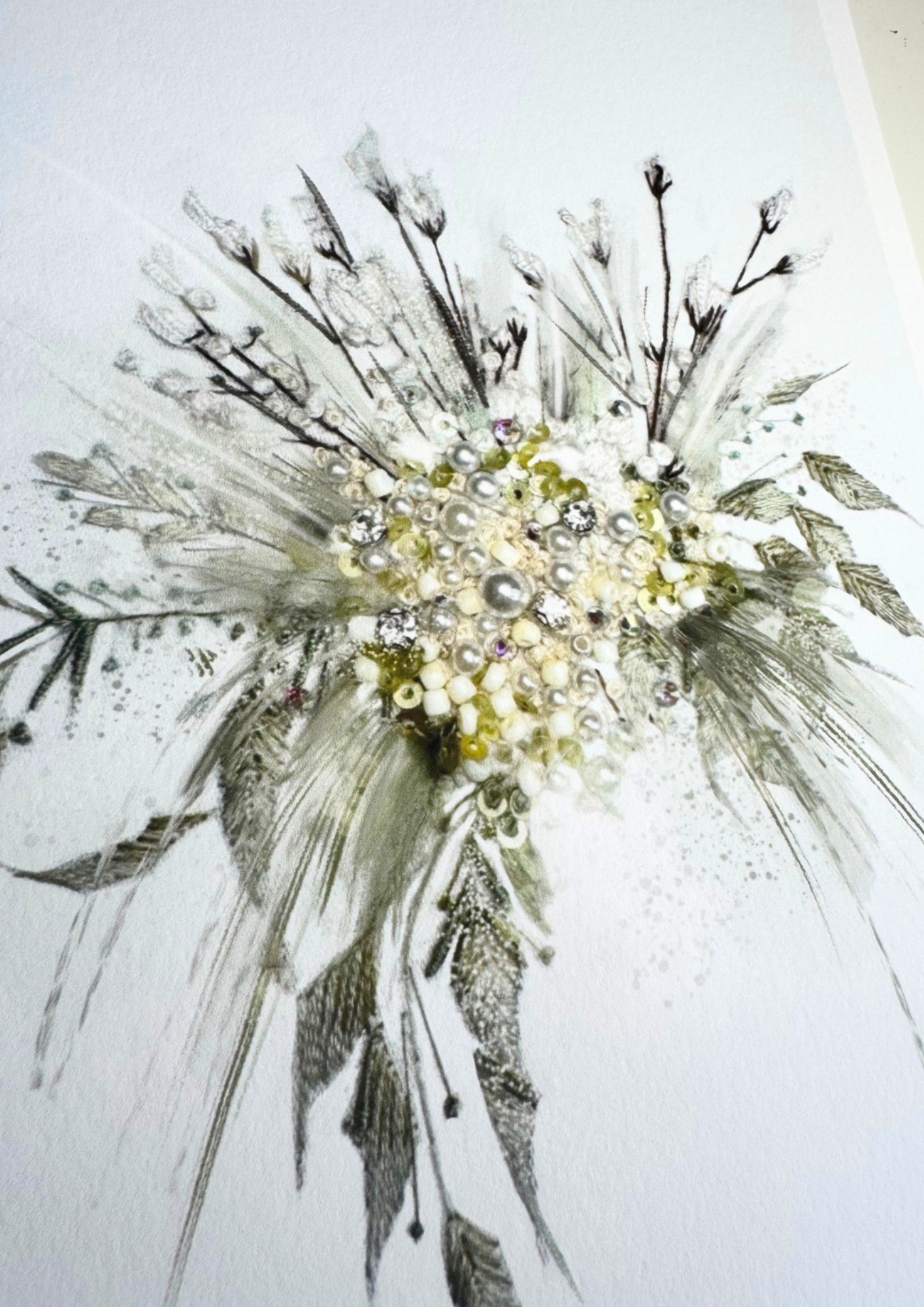 Limited Edition Pearl Bouquet Art Print