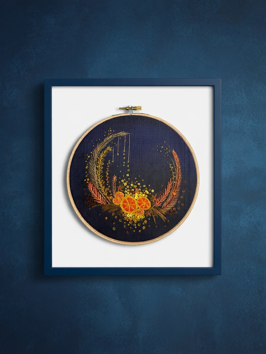 Clementine Wreath Embroidery Kit