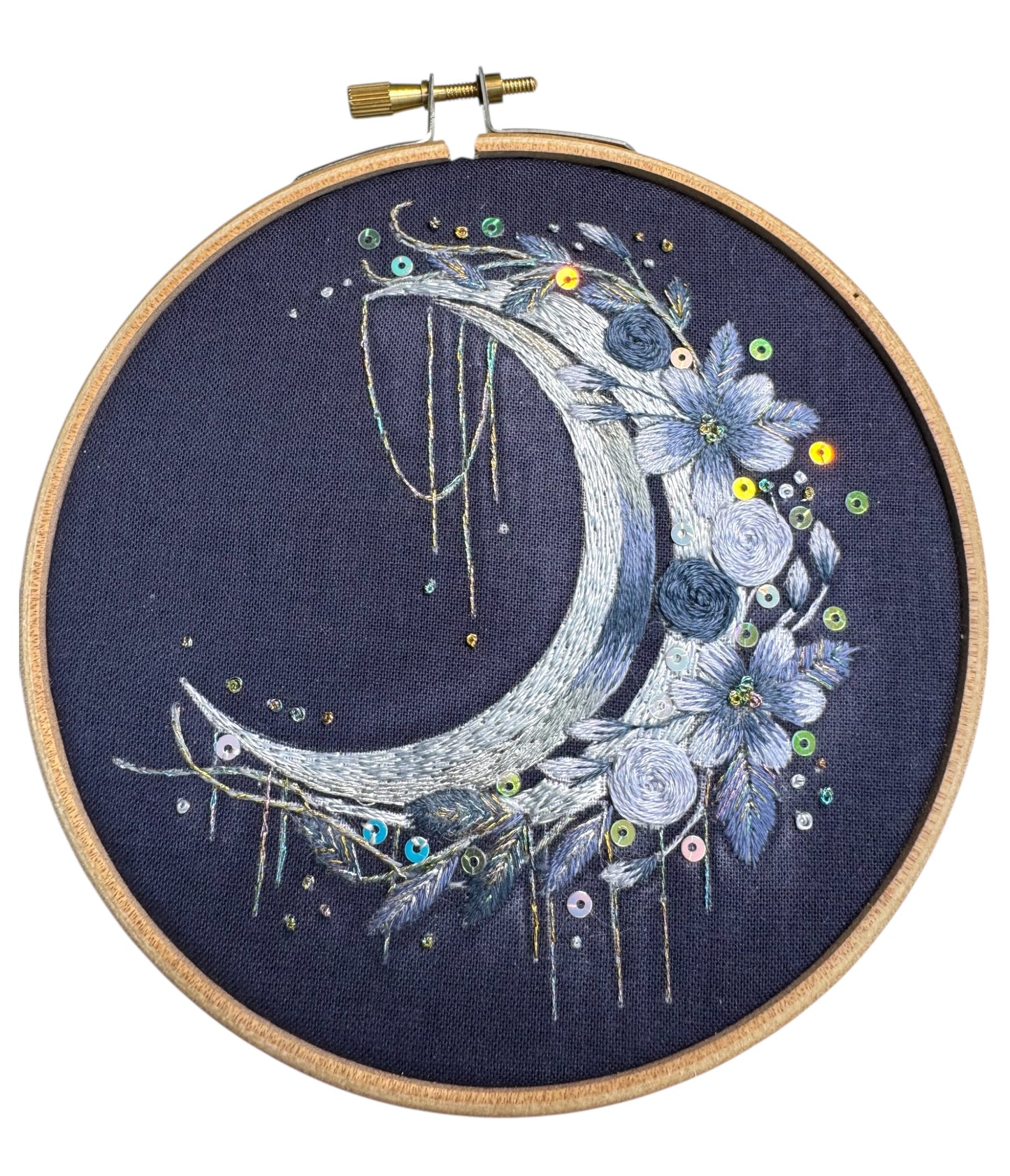 Blue Moon Embroidery Kit