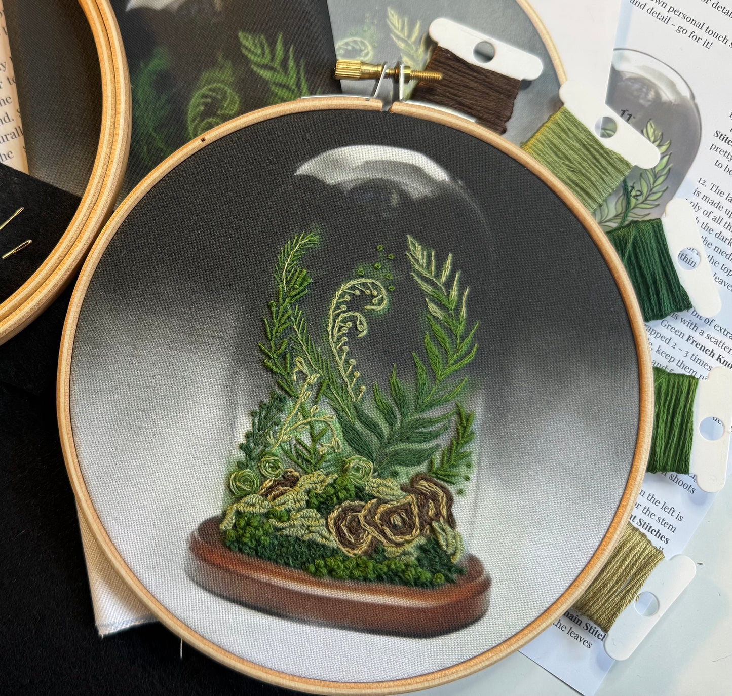 Terrarium Colour Printed Fabric Panel + Stitch Guide
