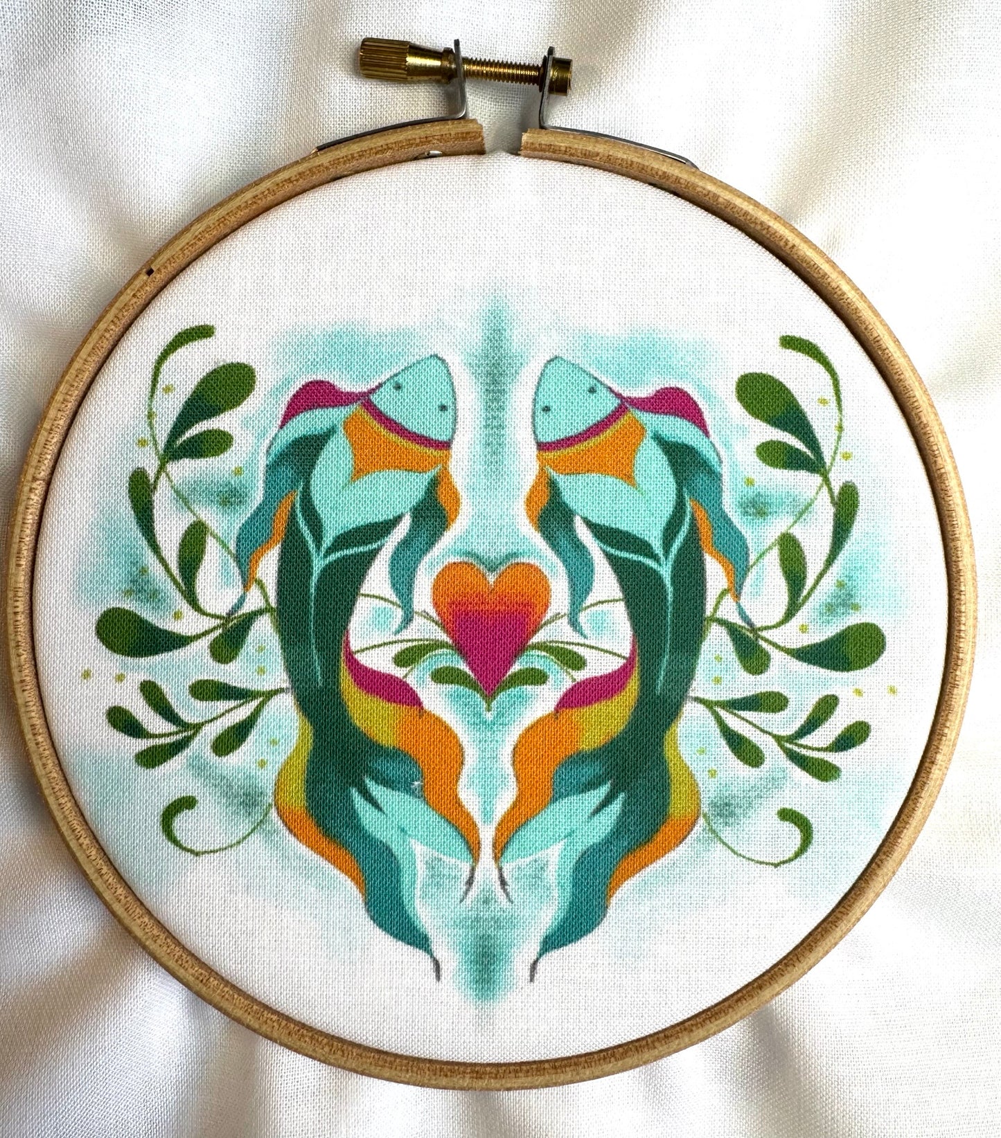 Zodiac Colour Printed Fabric Panel