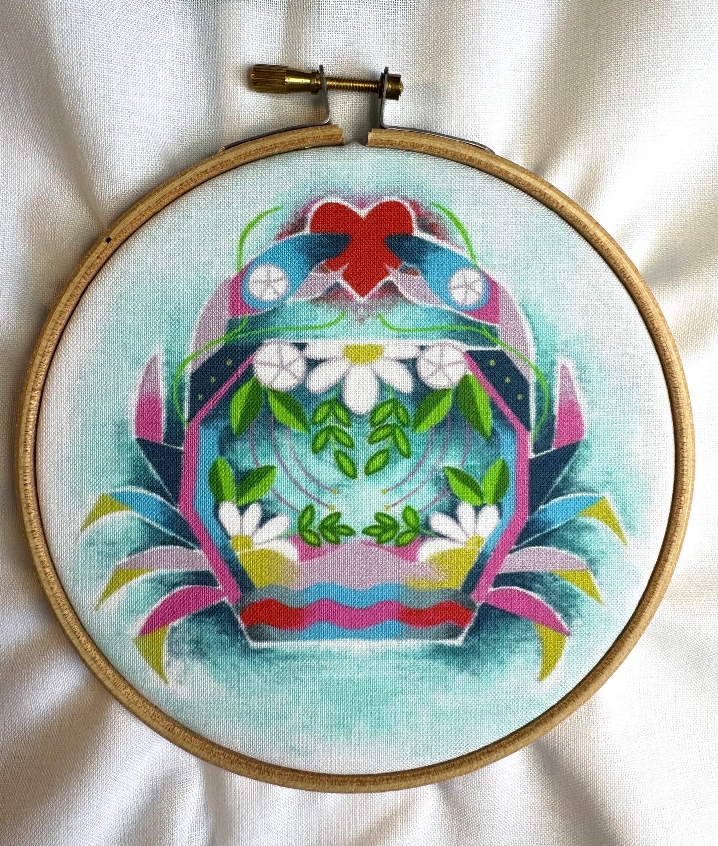 Zodiac Colour Printed Fabric Panel