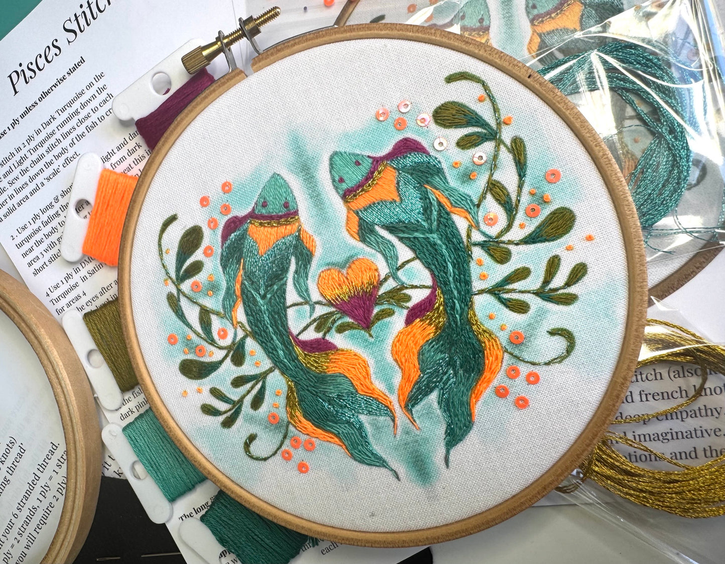 Pisces Embroidery Kit