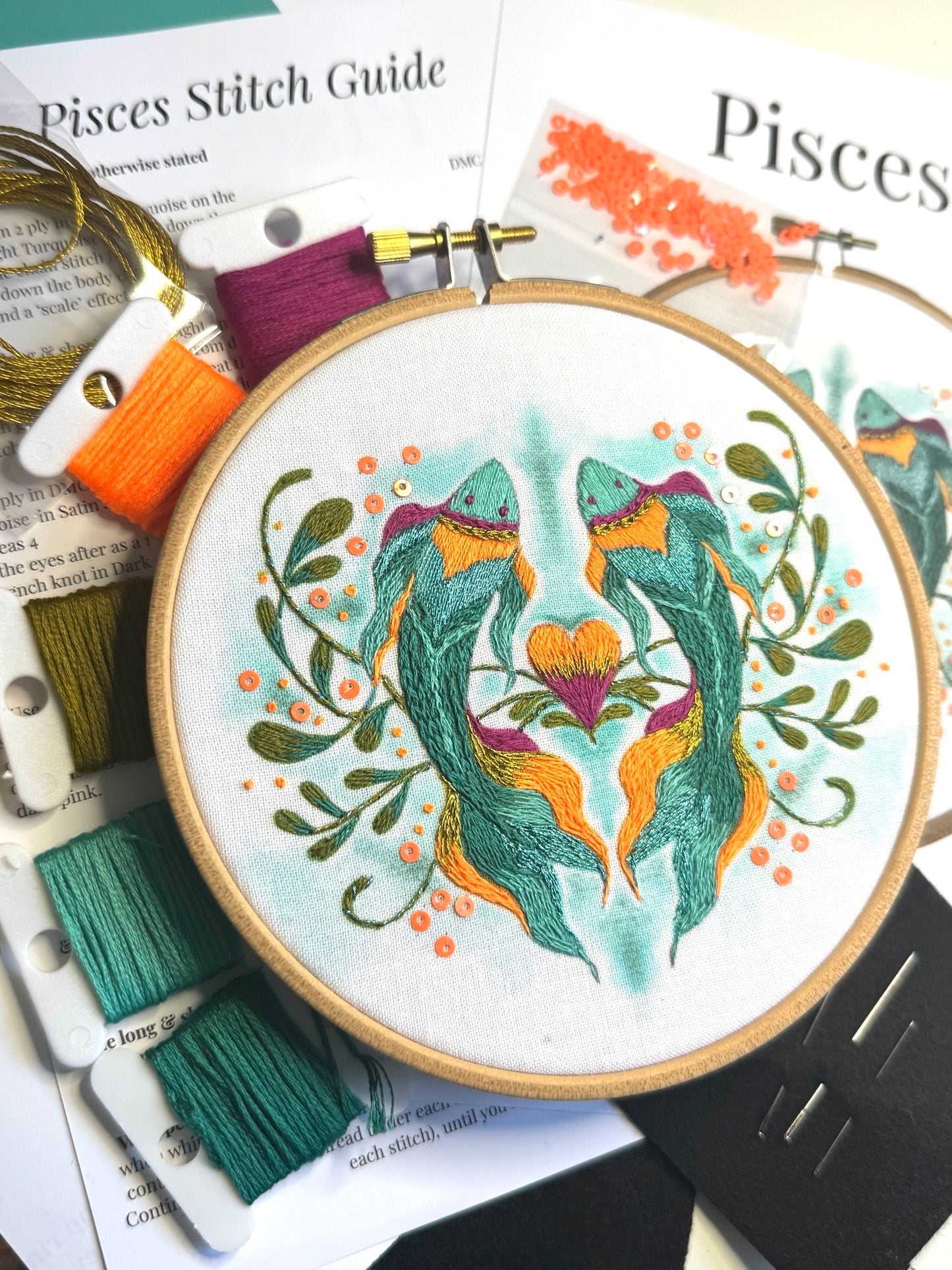 Pisces Embroidery Kit