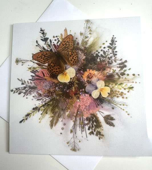 Floral Burst Greeting Card