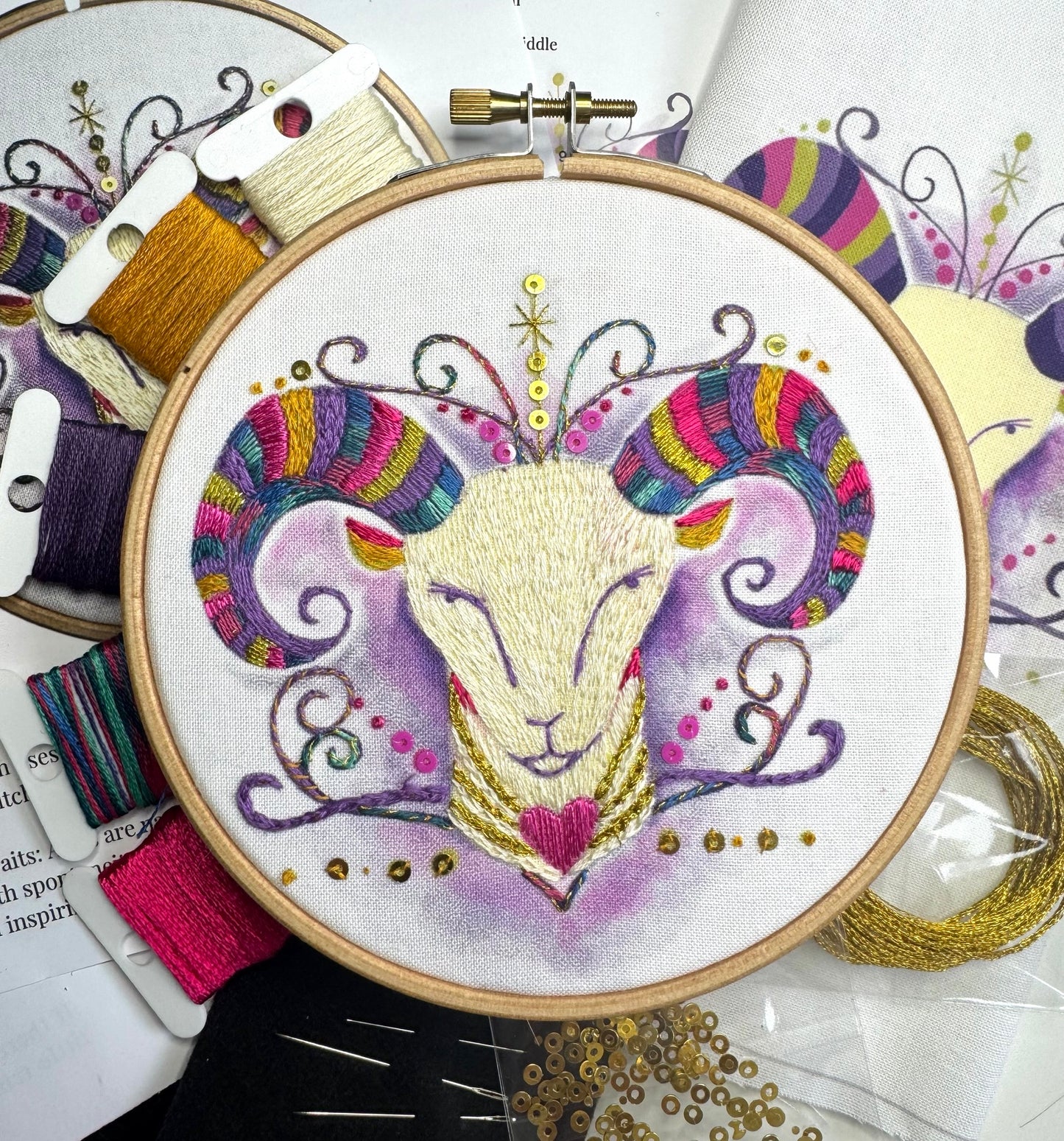 Aries Embroidery Kit
