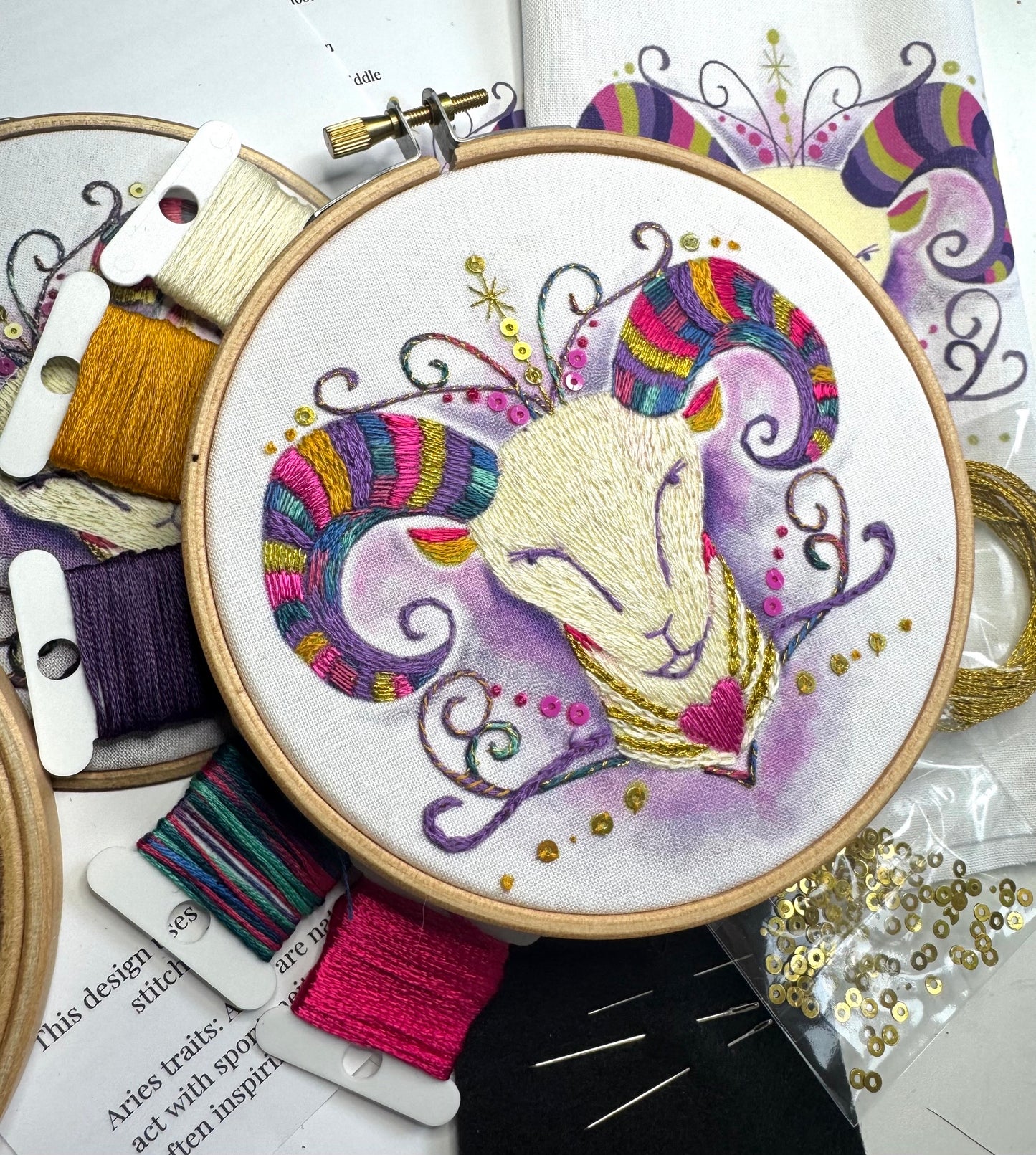 Aries Embroidery Kit