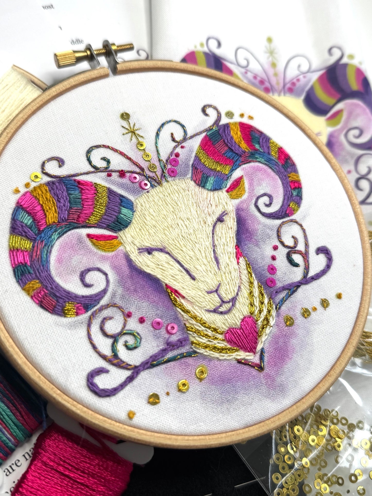 Aries Embroidery Kit