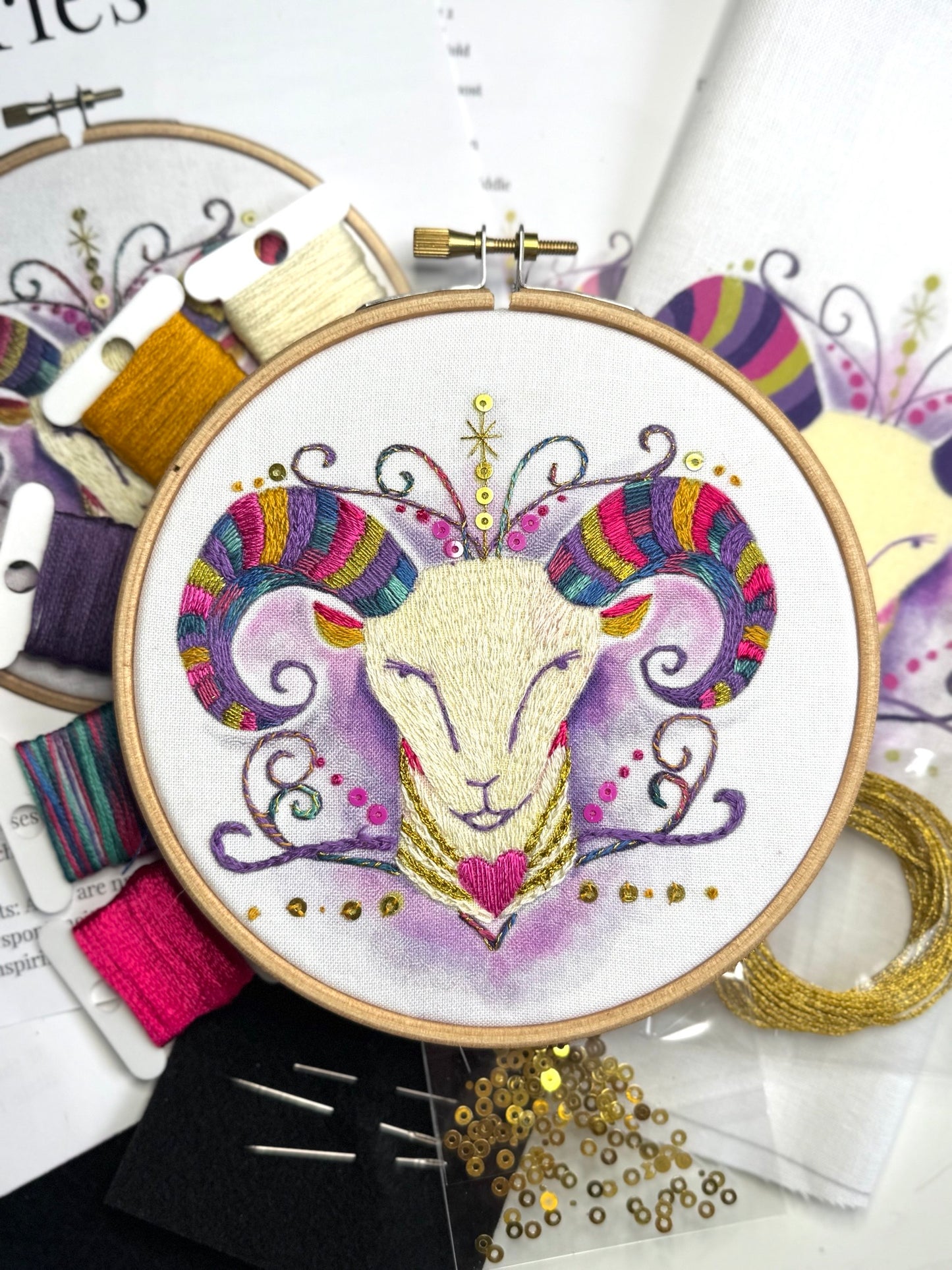 Aries Embroidery Kit