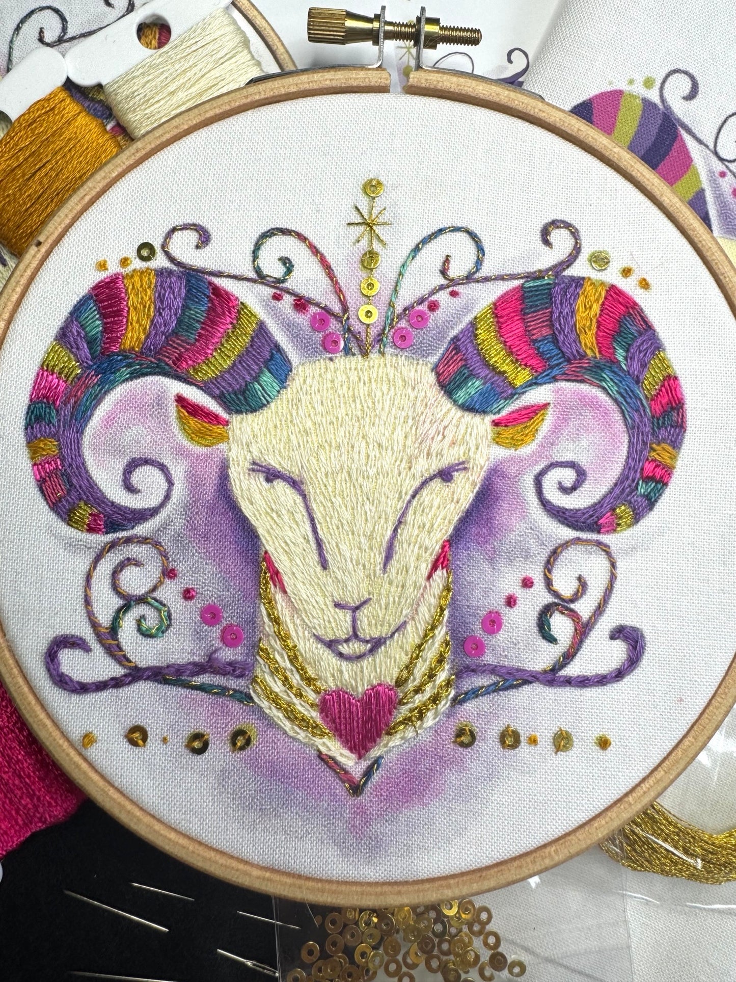 Aries Embroidery Kit