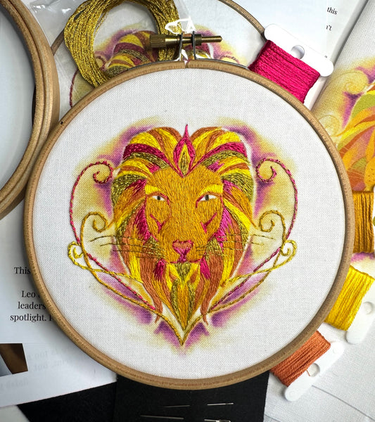 Leo Embroidery Kit