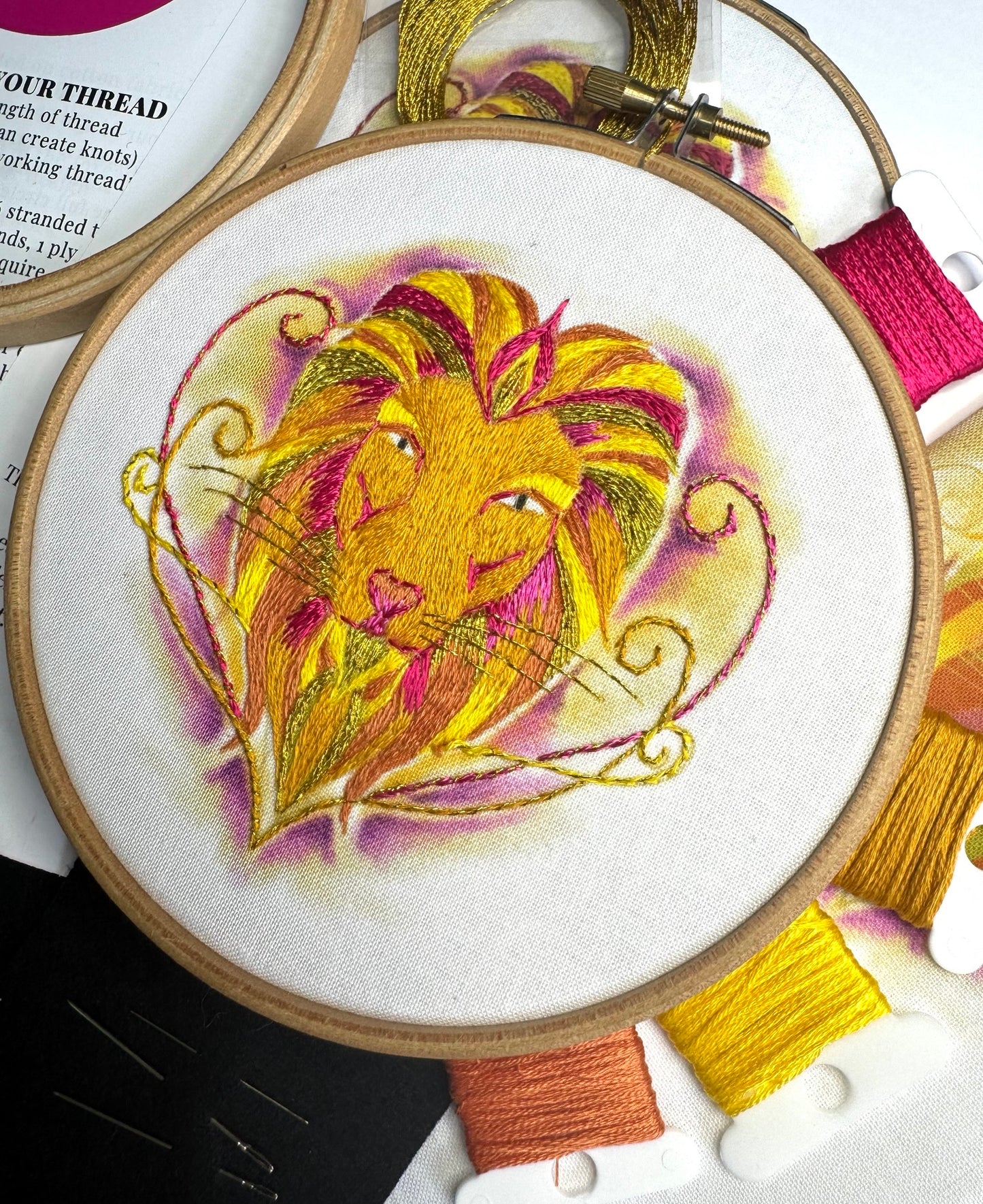 Leo Embroidery Kit