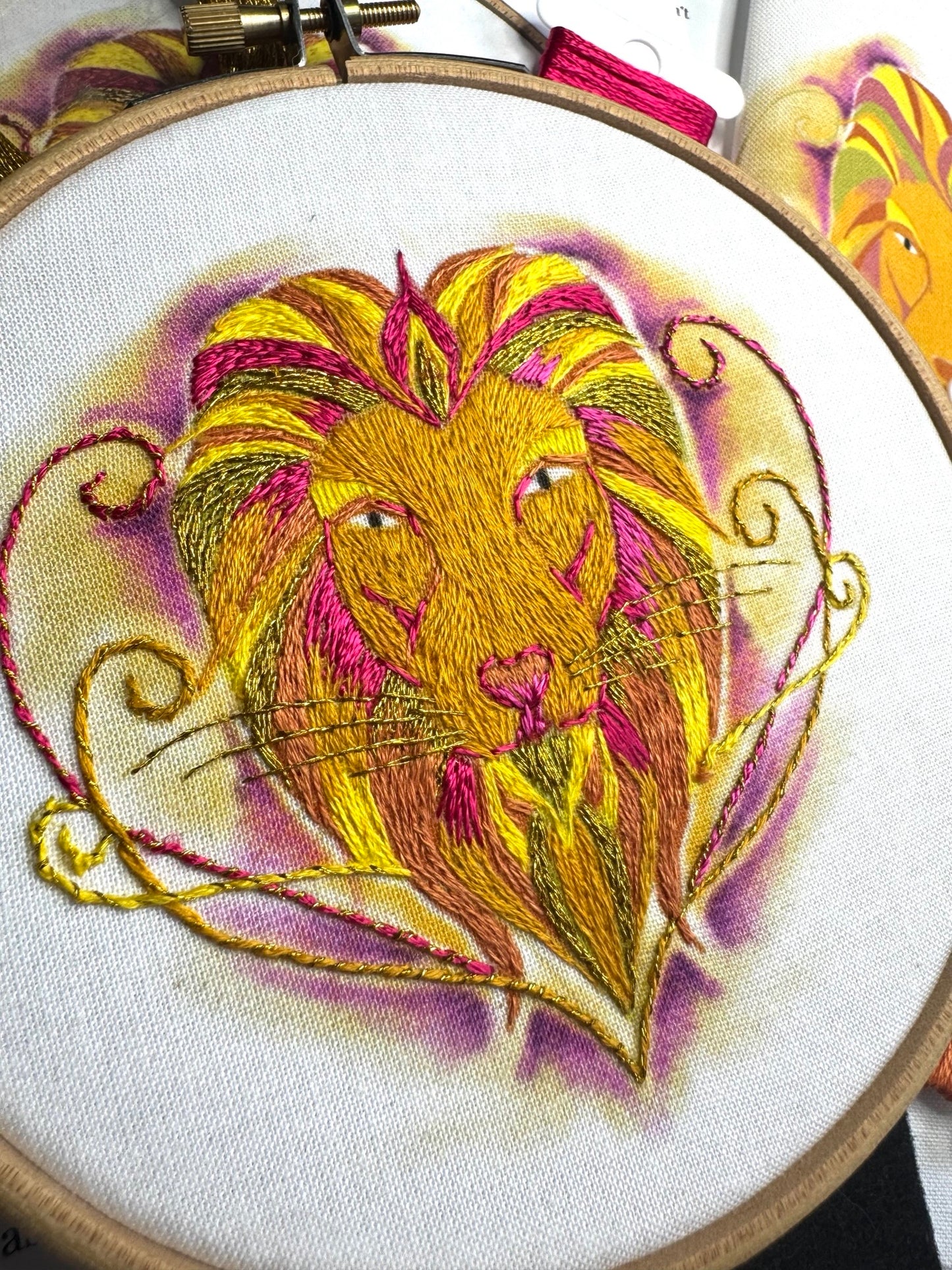 Leo Embroidery Kit