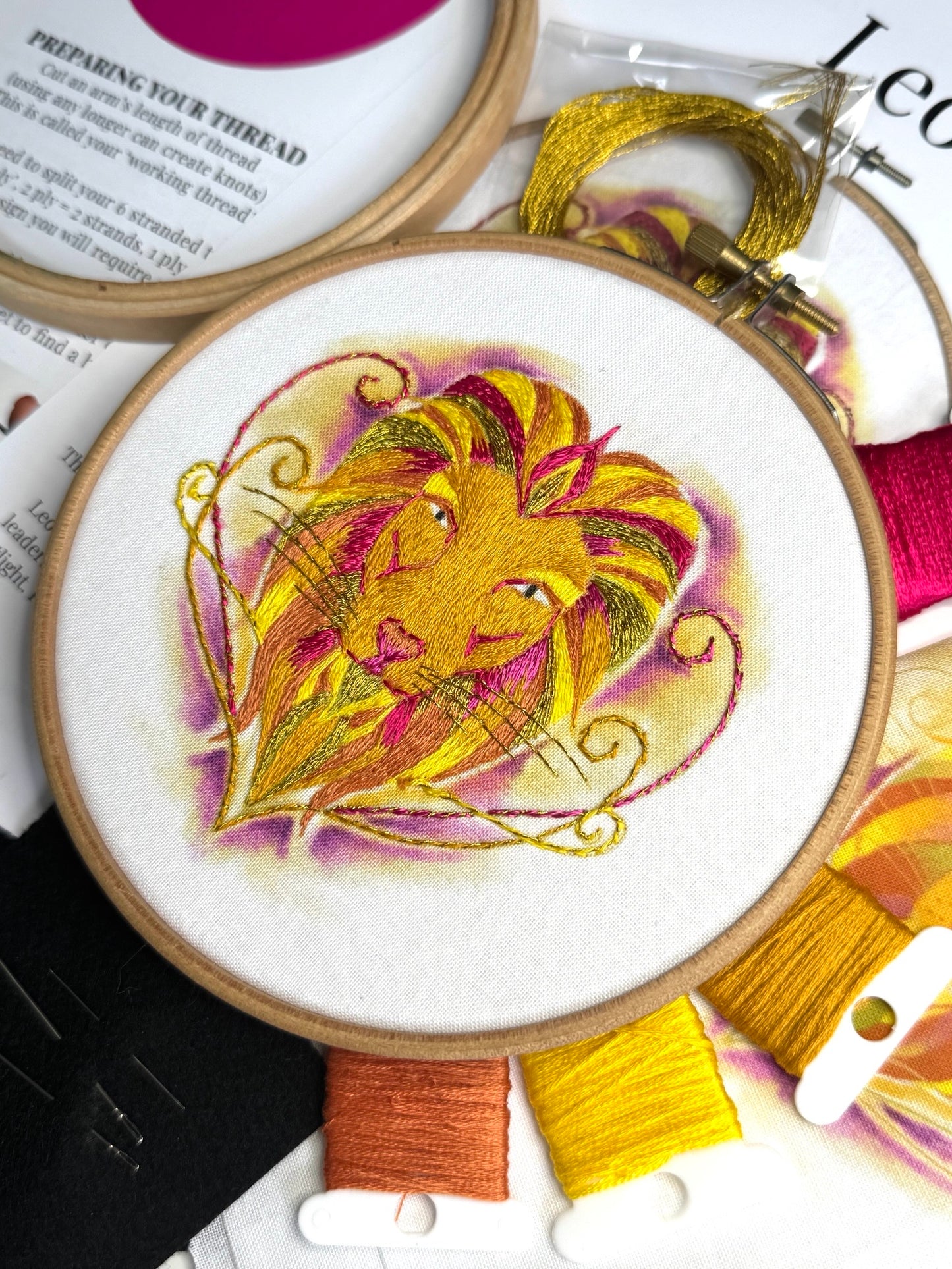 Leo Embroidery Kit