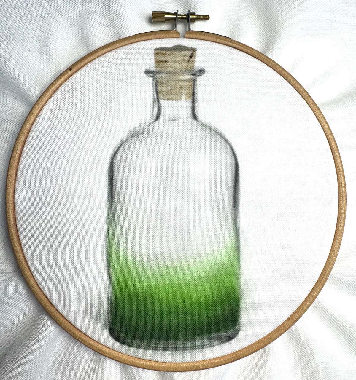 Glass Bottle Printed Fabric Panel + Stitch Guide