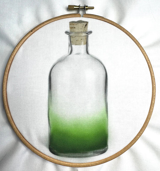 Glass Bottle Printed Fabric Panel + Stitch Guide