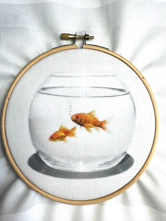 Goldfish Bowl Fabric Panel + Stitch Guide
