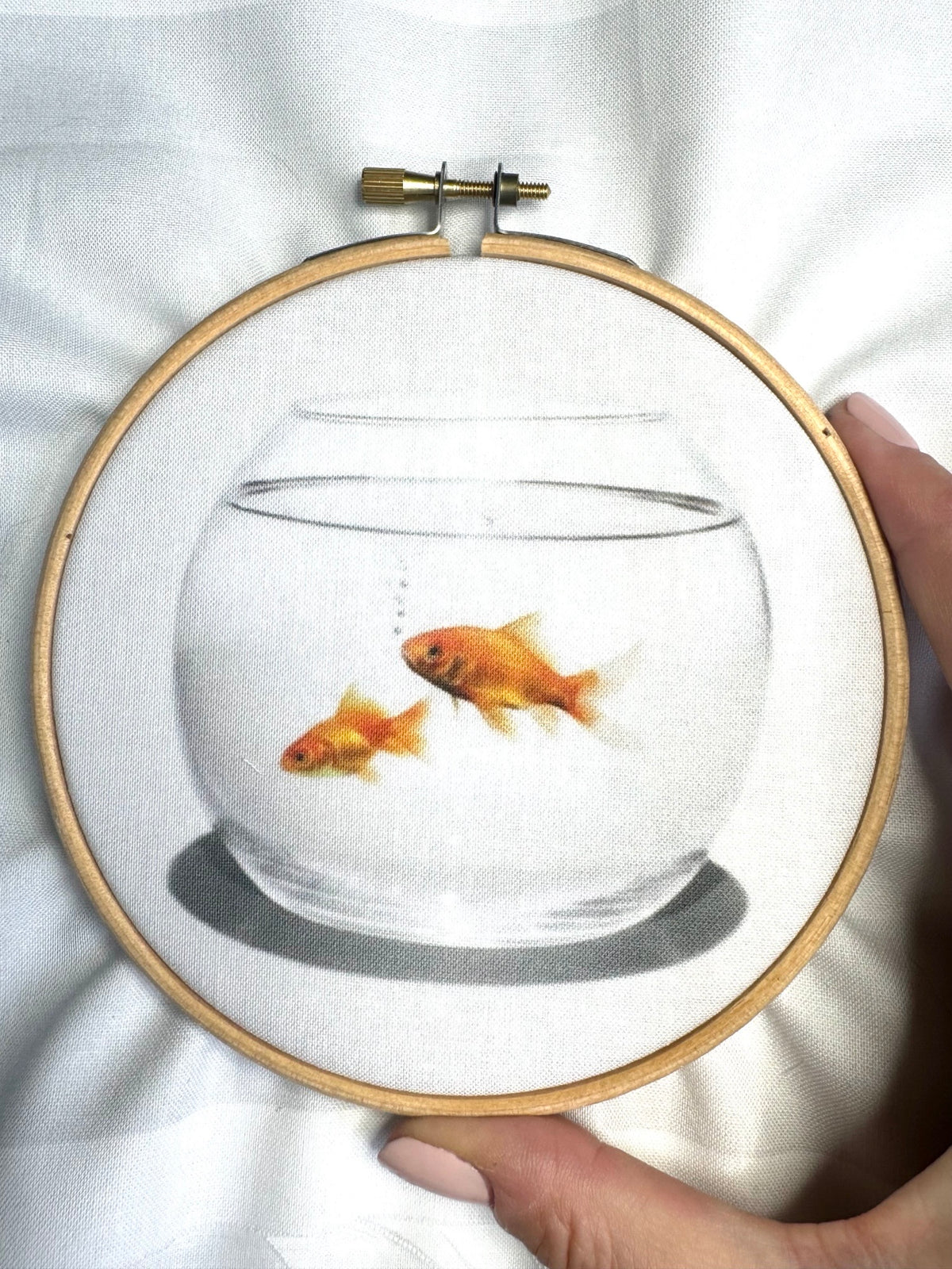 Goldfish Bowl Fabric Panel + Stitch Guide