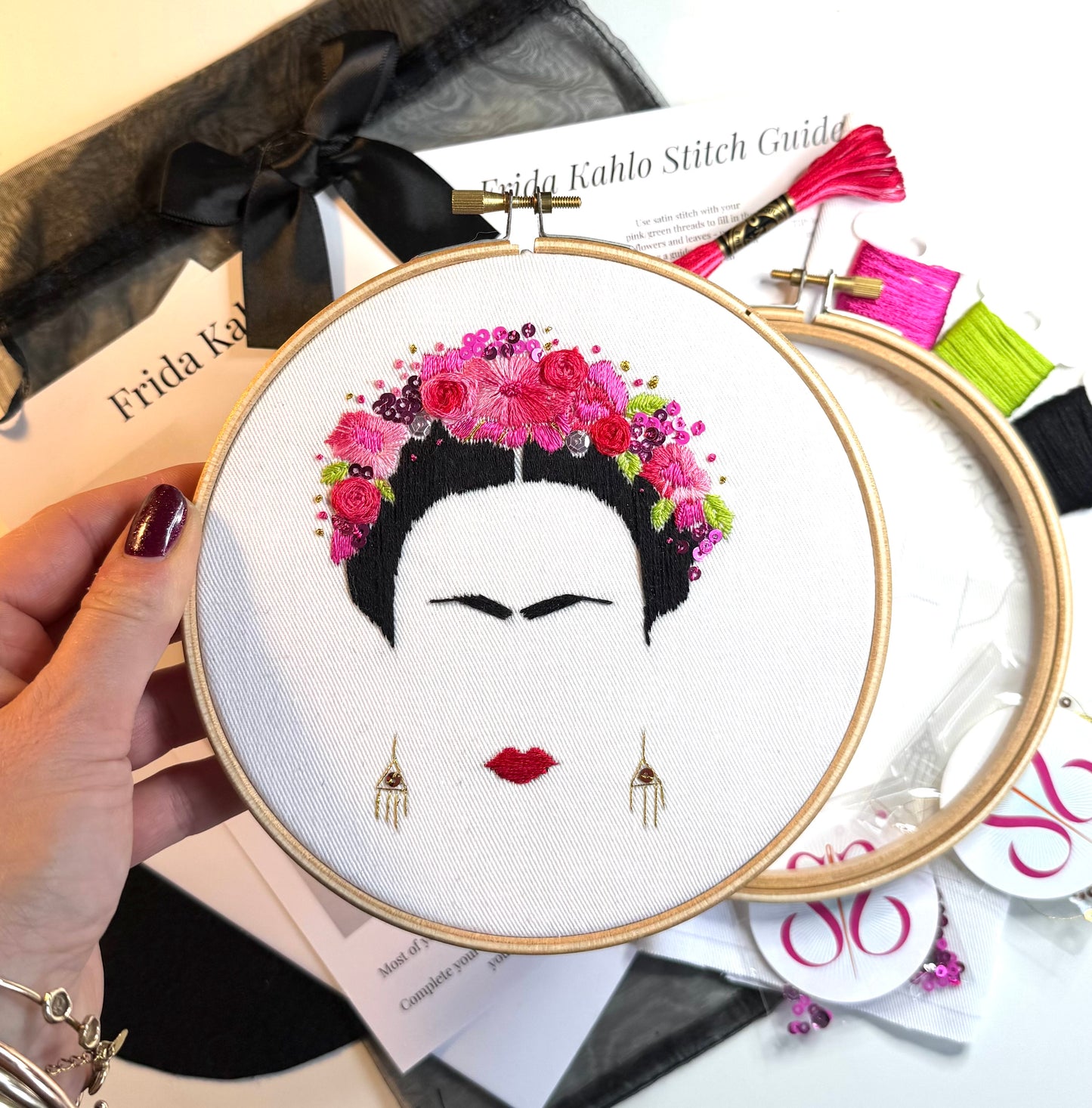 Embroidery Kit -  Frida Kahlo
