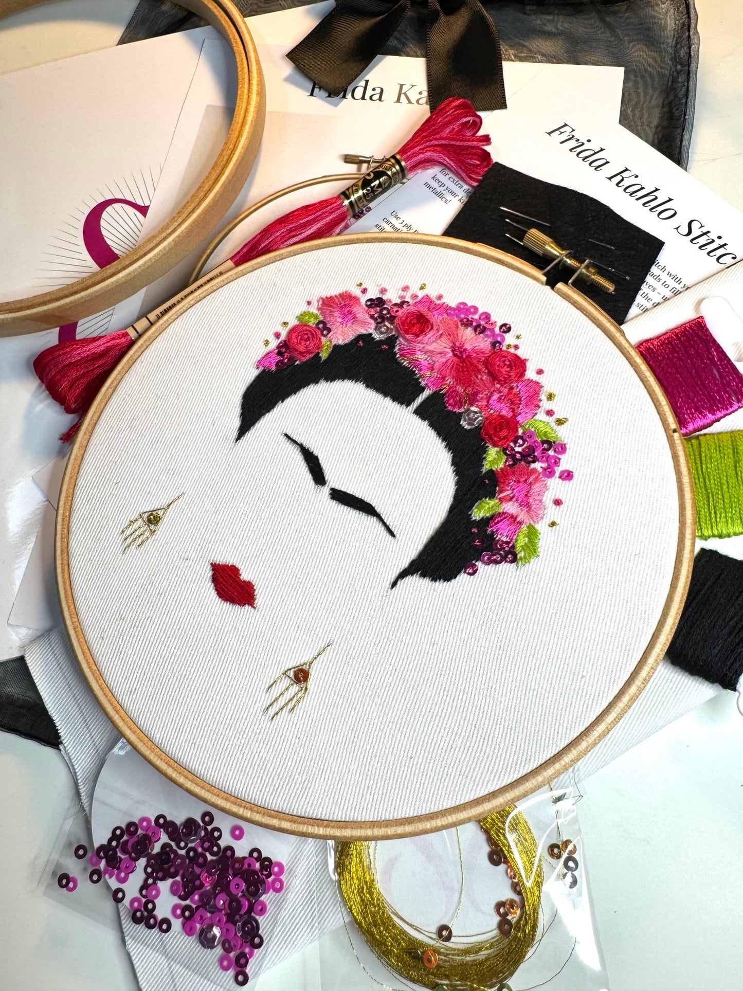 Embroidery Kit -  Frida Kahlo