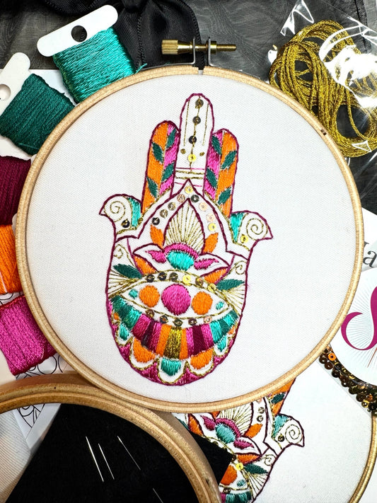 Embroidery Kit -  Hamsa Hand