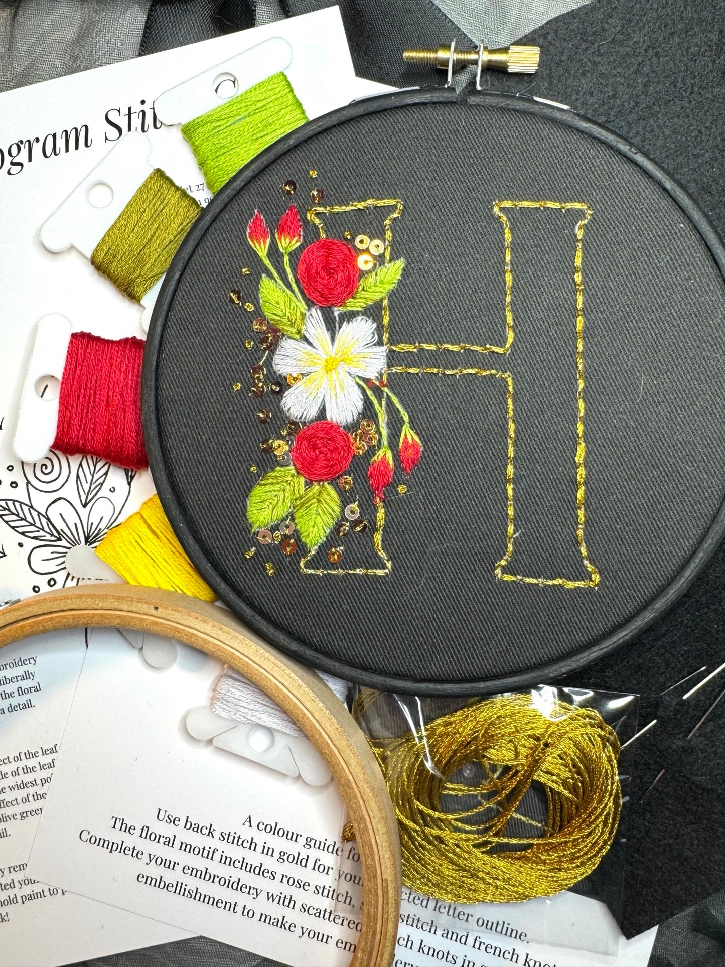 Classic Monogram Embroidery Kit