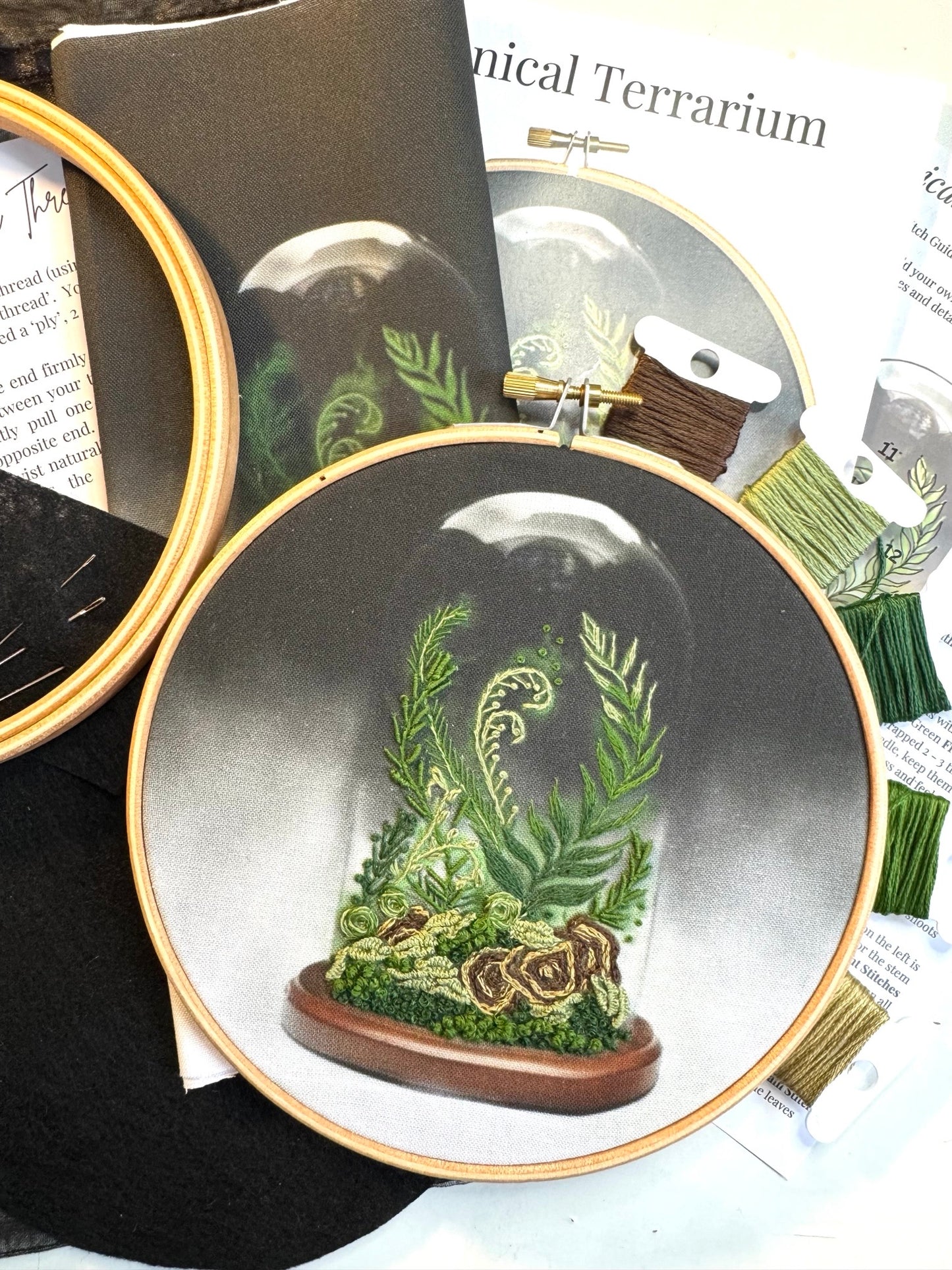 Botanical Terrarium Embroidery Kit