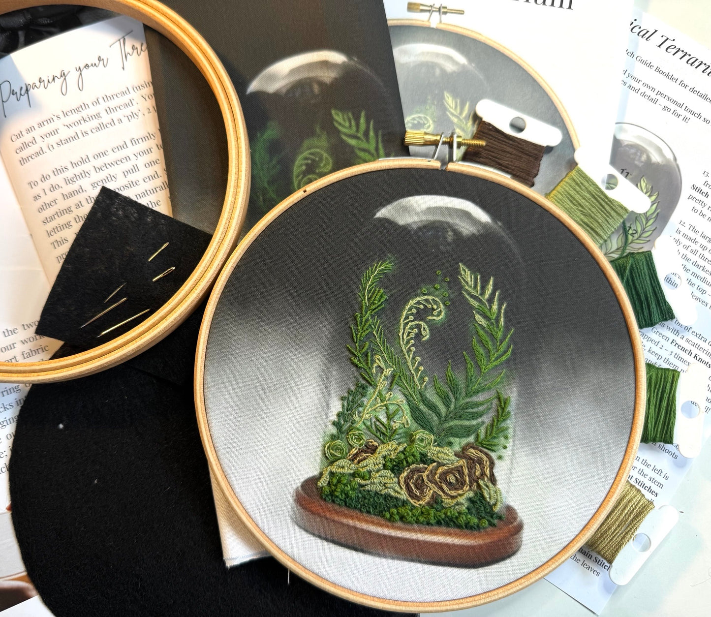 Botanical Terrarium Embroidery Kit