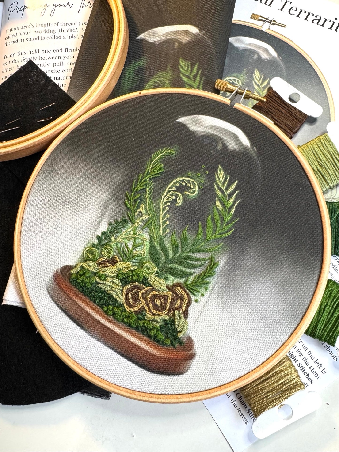 Botanical Terrarium Embroidery Kit