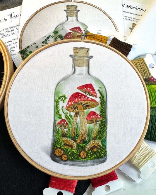 Mystical Mushrooms Embroidery Kit
