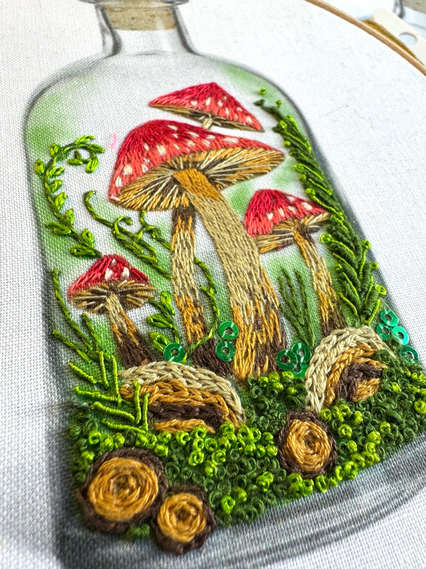 Mystical Mushrooms Embroidery Kit