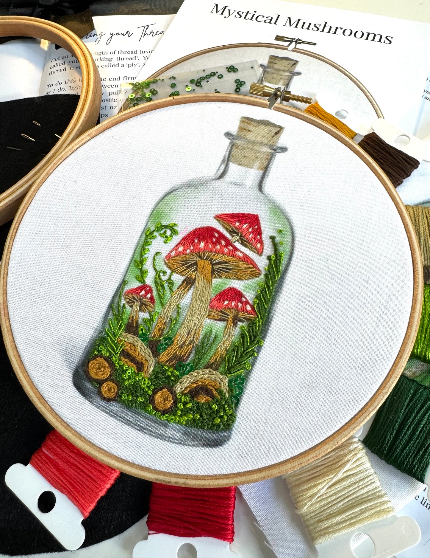 Mystical Mushrooms Embroidery Kit