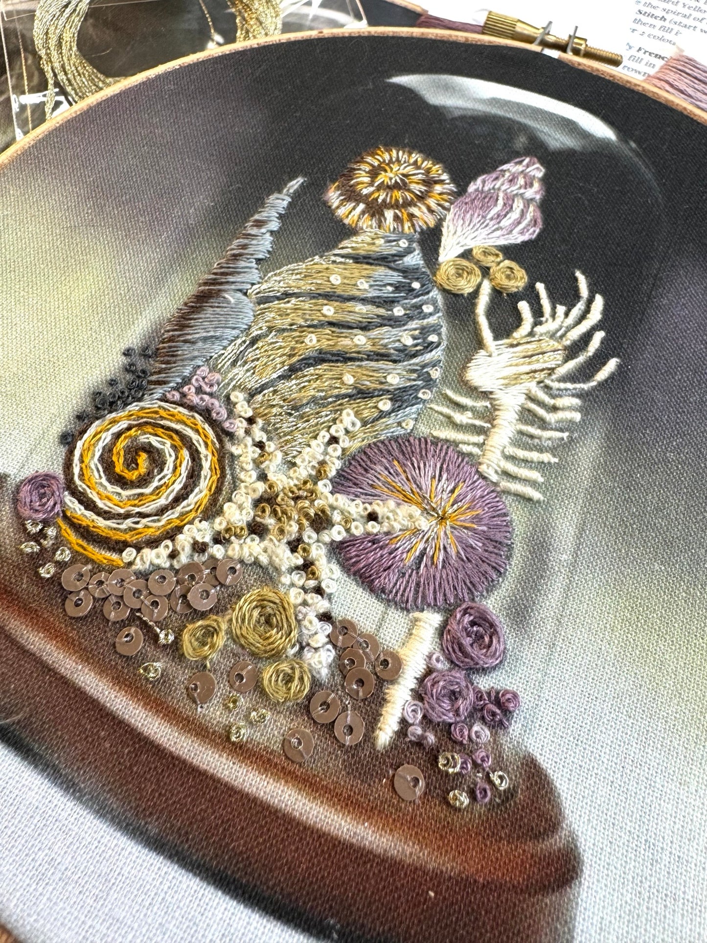 Shell Terrarium Embroidery Kit