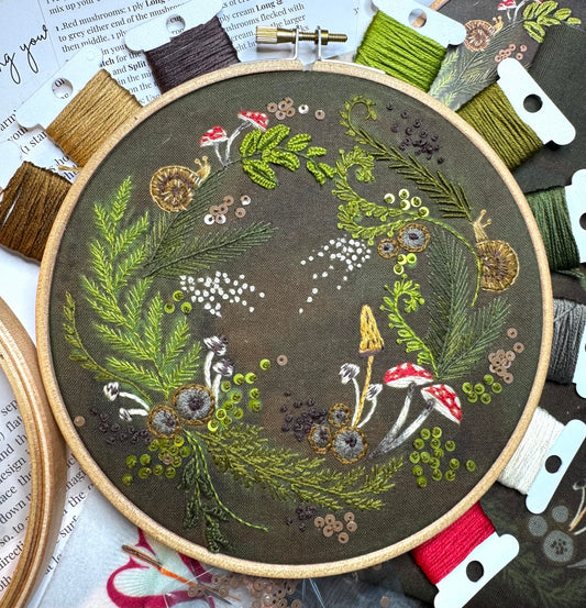 Woodland Wreath Embroidery Kit