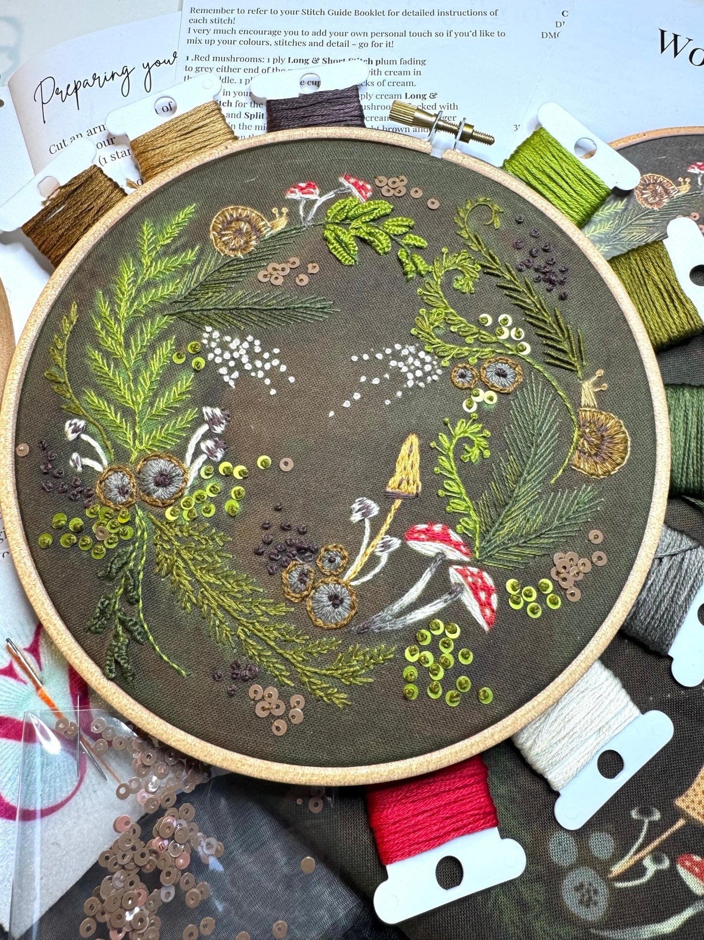 Woodland Wreath Embroidery Kit