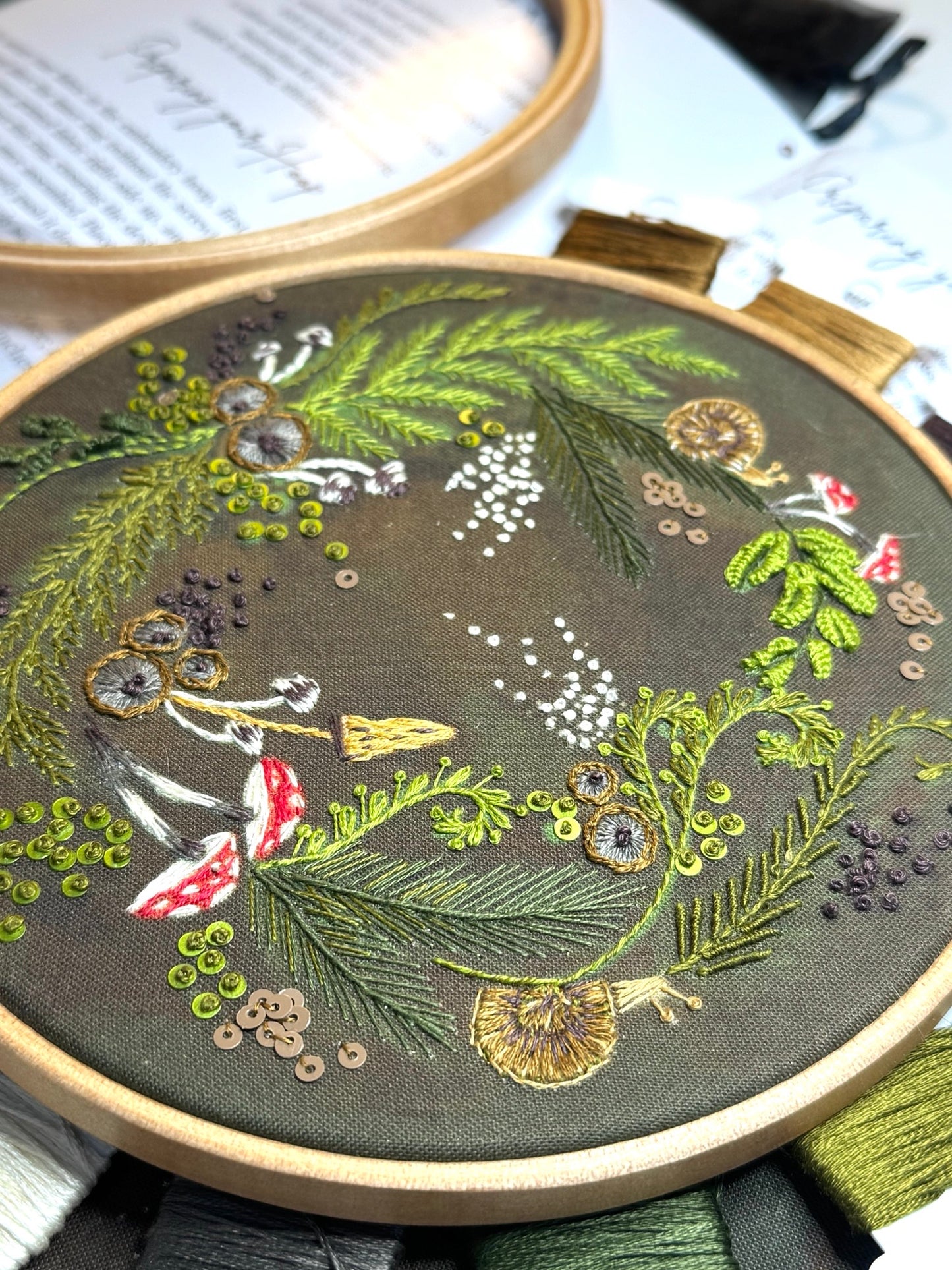 Woodland Wreath Embroidery Kit