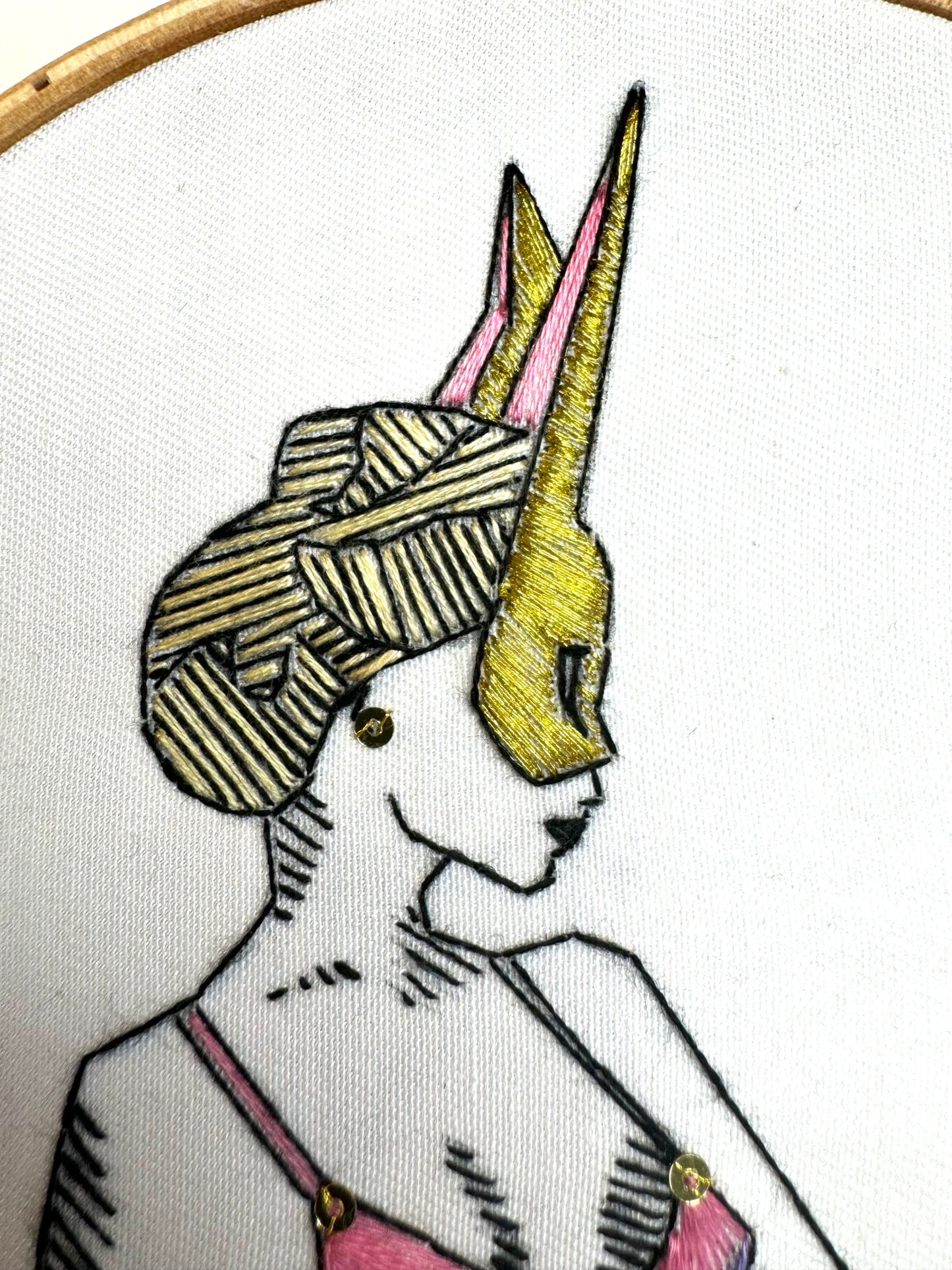 Embroidery Pattern / PDF - Lucy in Pink