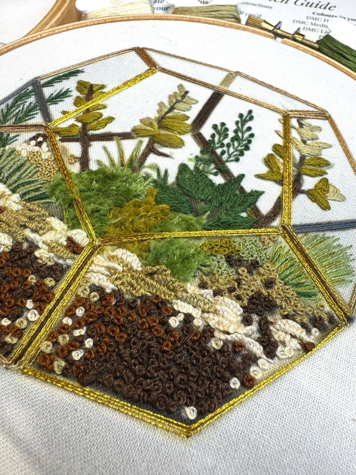 Retro Terrarium Embroidery Kit
