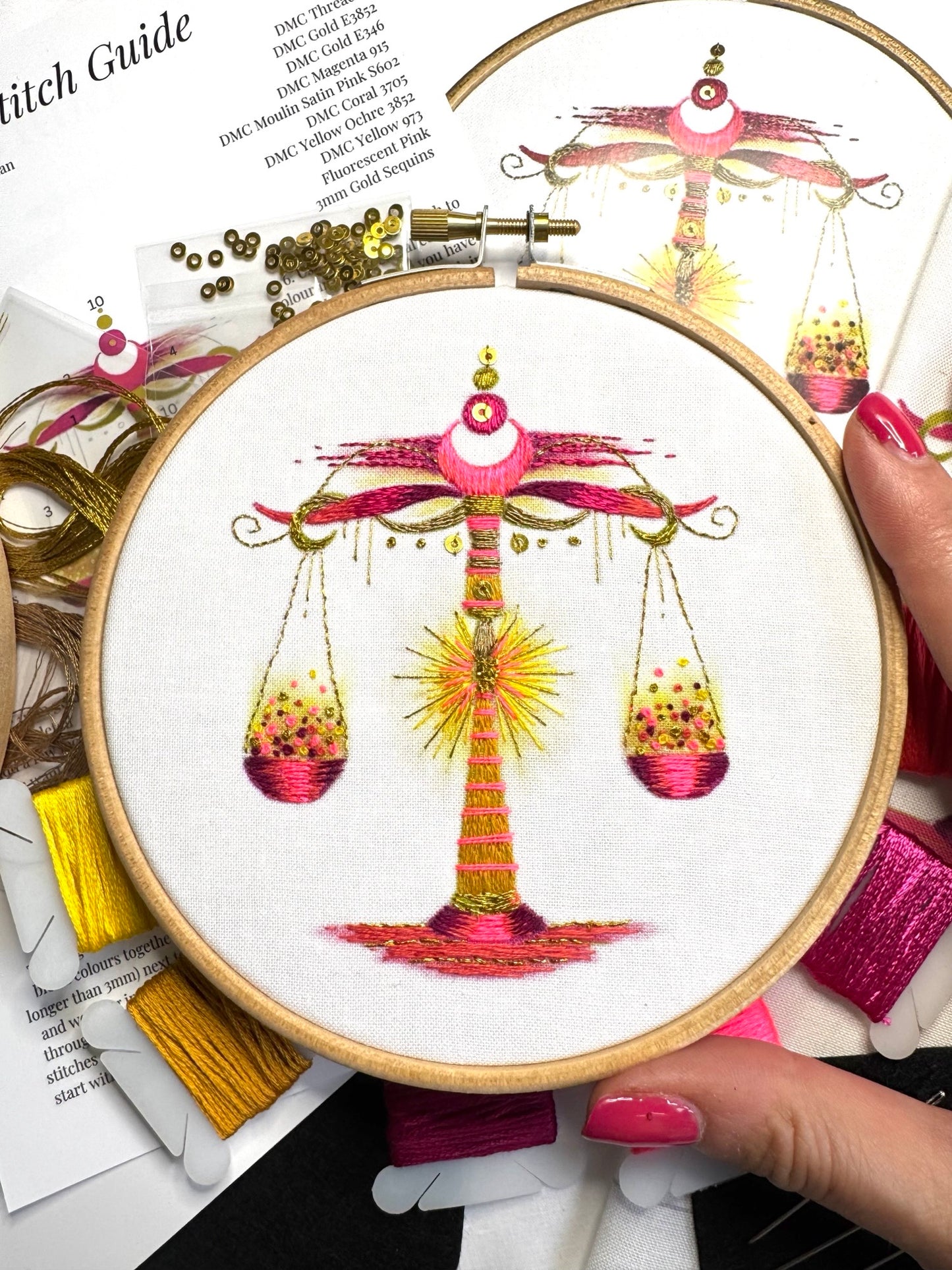 Libra Embroidery Kit