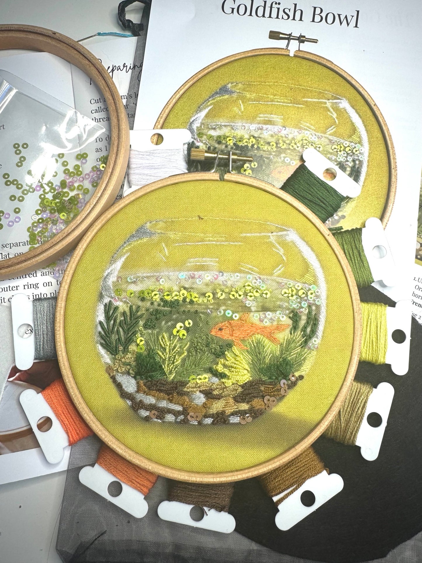 Goldfish Bowl Embroidery Kit