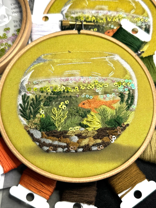 Goldfish Bowl Embroidery Kit