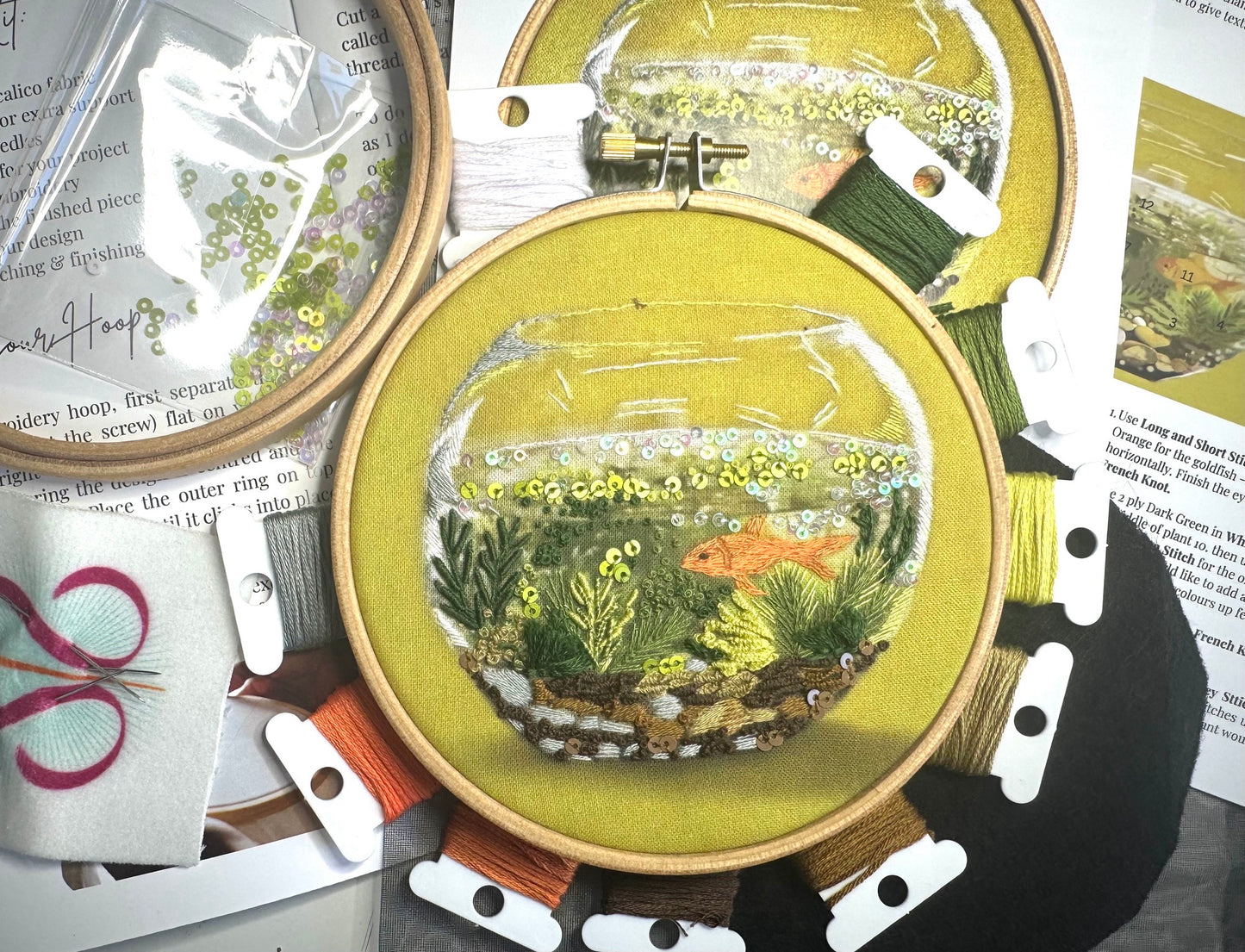 Goldfish Bowl Embroidery Kit