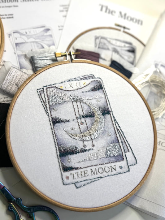 The Moon Tarot Card Embroidery Kit